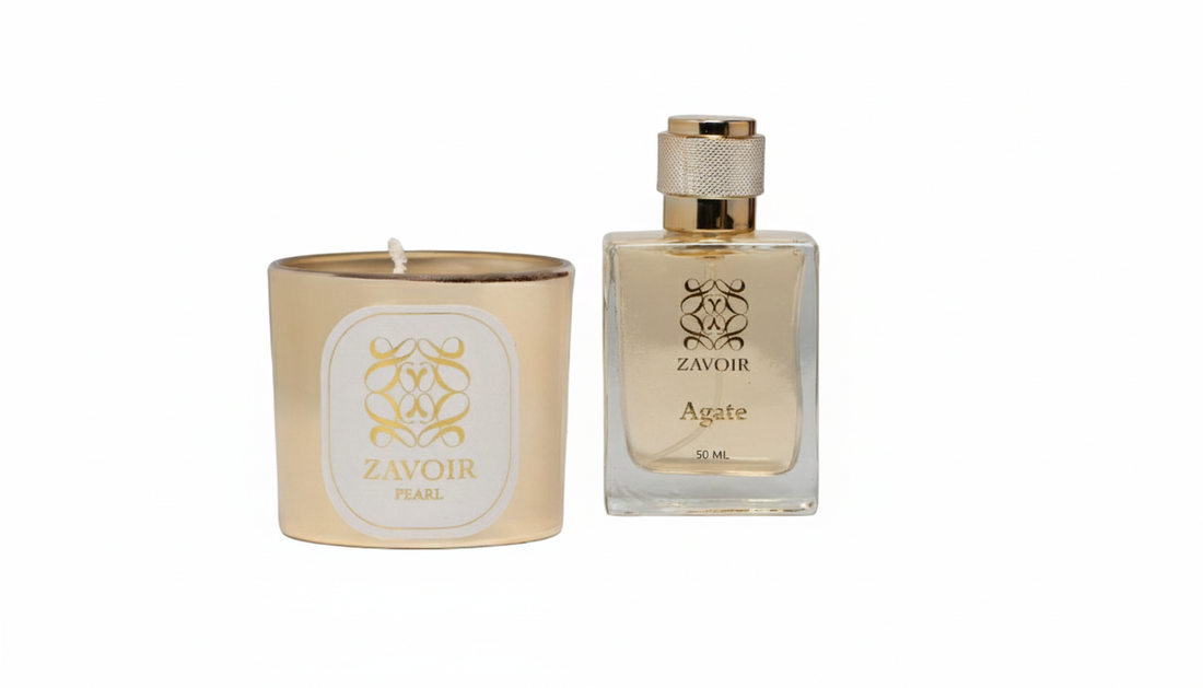Agate men perfume + Pearl candle