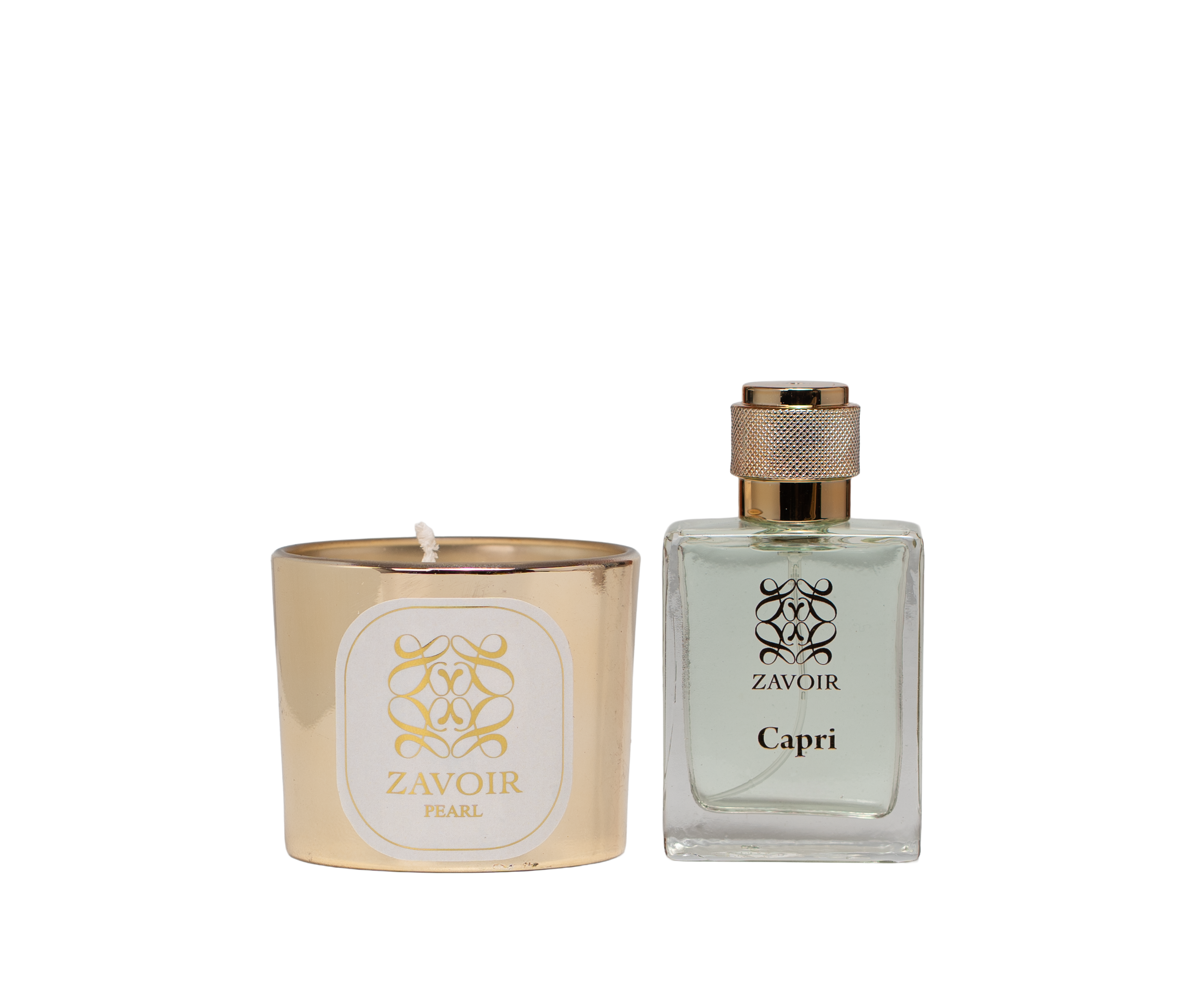Capri perfume+pearl candle