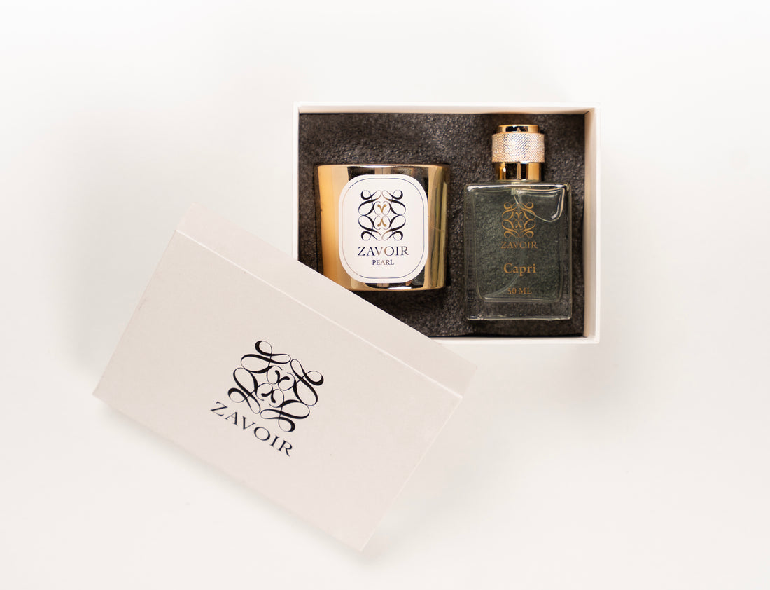 Capri Men perfume + Pearl Candle